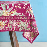 April Cornell Hydrangea Wine  Breakfast Cloth / 4 Seater