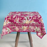 April Cornell Hydrangea Wine  Breakfast Cloth / 4 Seater