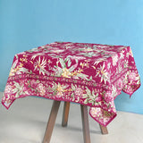April Cornell Hydrangea Wine  Breakfast Cloth / 4 Seater