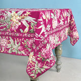 April Cornell Hydrangea Wine Breakfast Cloth / 6 Seater