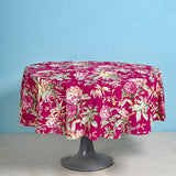April Cornell Hydrangea Wine Breakfast Cloth / 70' Round  ( 6 Seater )