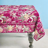 April Cornell Hydrangea Wine Breakfast Cloth / 8 Seater