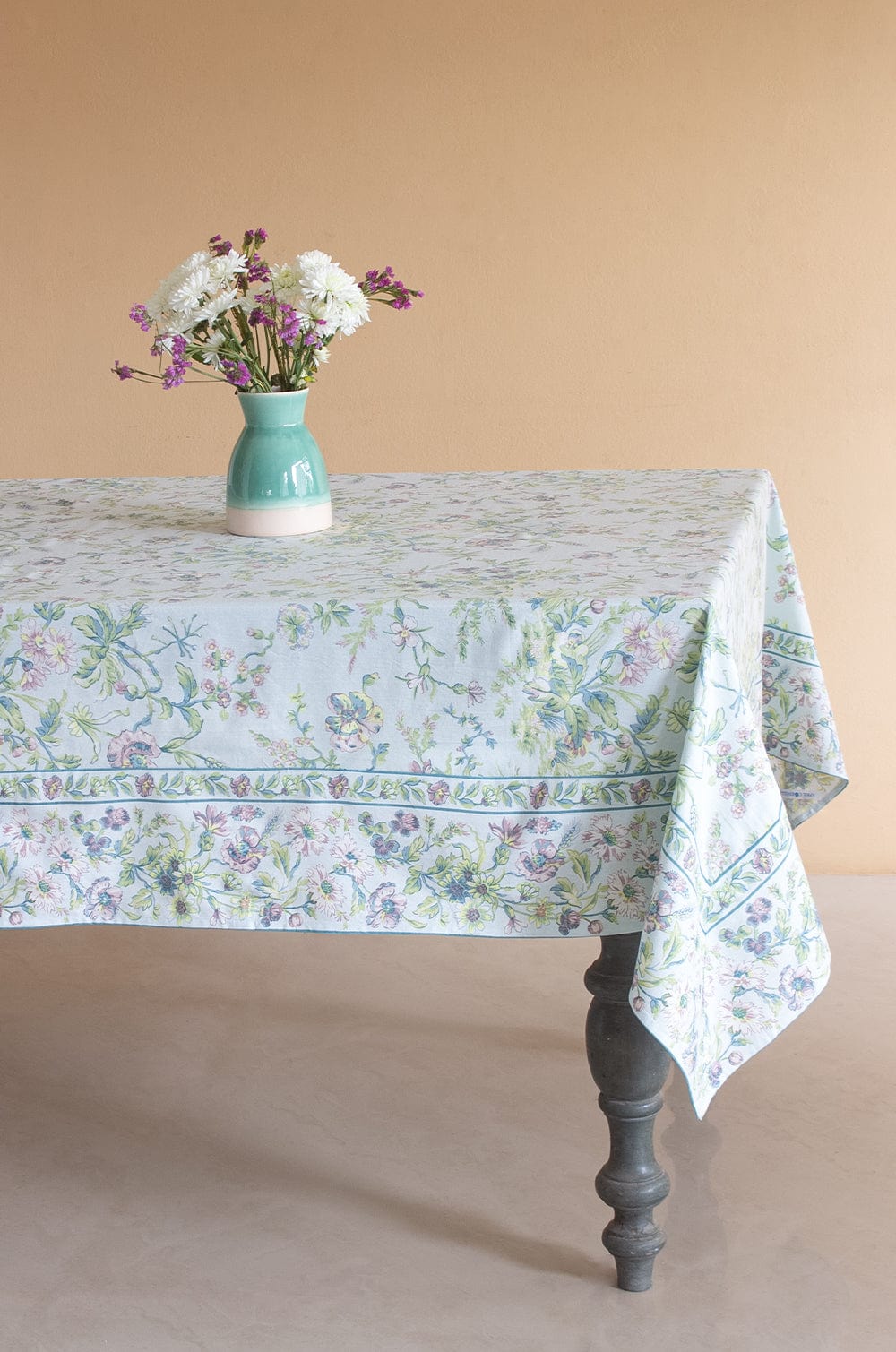 April Cornell Meadow Mist Dining Cloth- 6 Seater