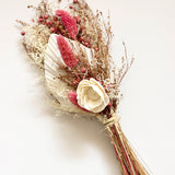 Arla Dried Flowers with Glass Vase