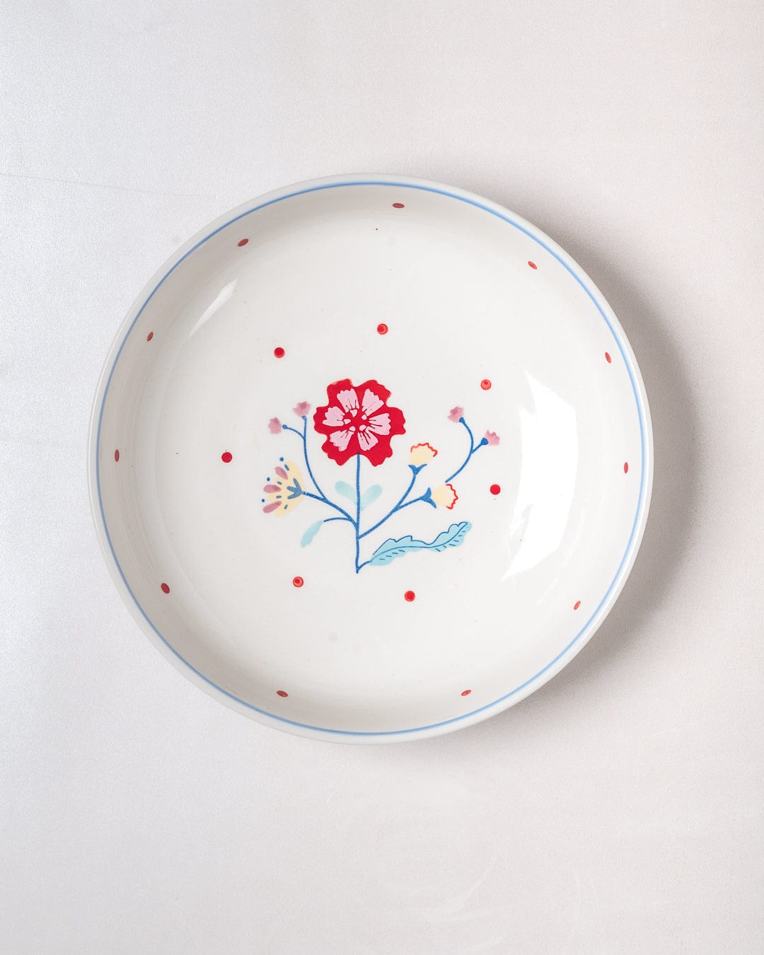 Arunya Handpainted Ceramic Pasta Bowl