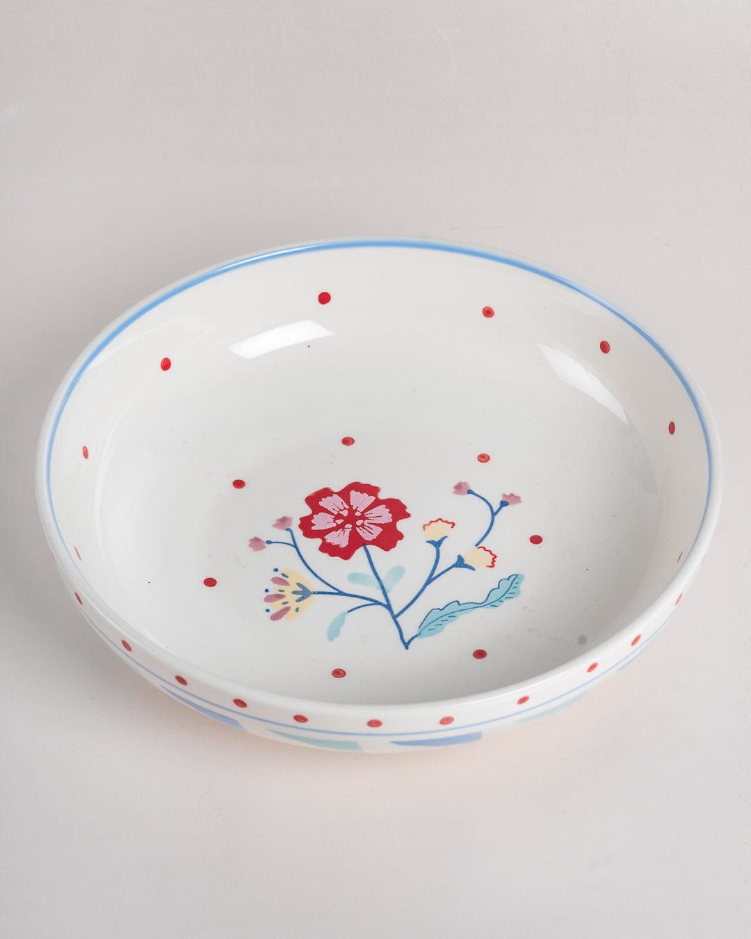 Arunya Handpainted Ceramic Pasta Bowl