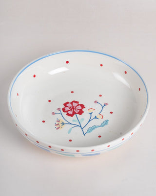 Arunya Handpainted Ceramic Pasta Bowl