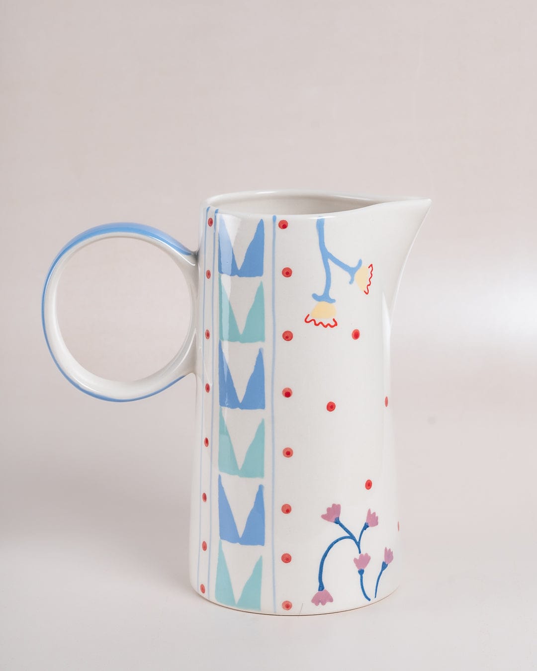 Arunya Handpainted Ceramic Pitcher