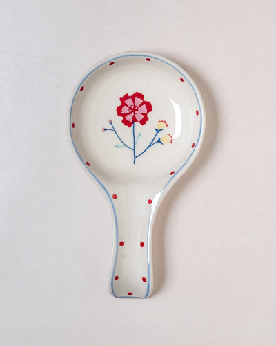 Arunya Handpainted Ceramic Spoon Rest