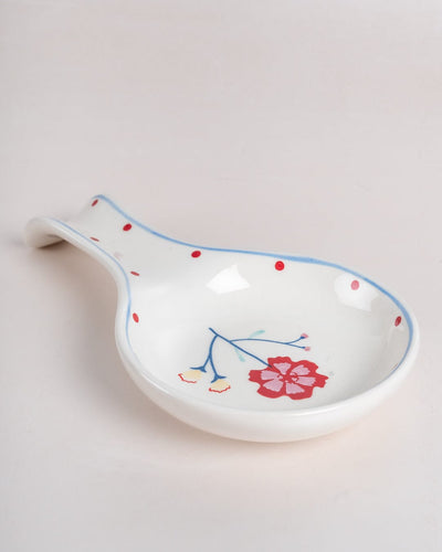 Arunya Handpainted Ceramic Spoon Rest