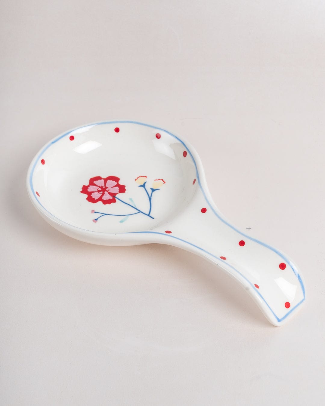 Arunya Handpainted Ceramic Spoon Rest