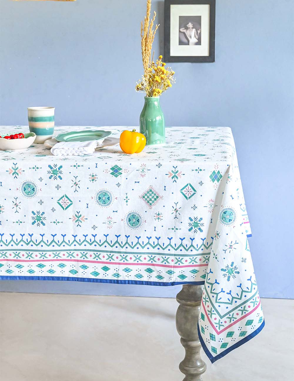 Astral Cotton Table cover - 6 Seater
