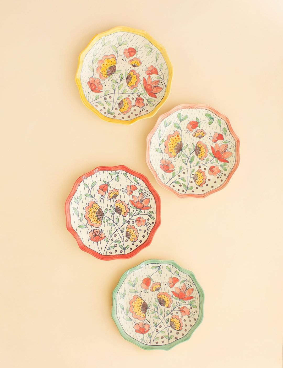 Aubrey Dessert Plates - Set Of 4