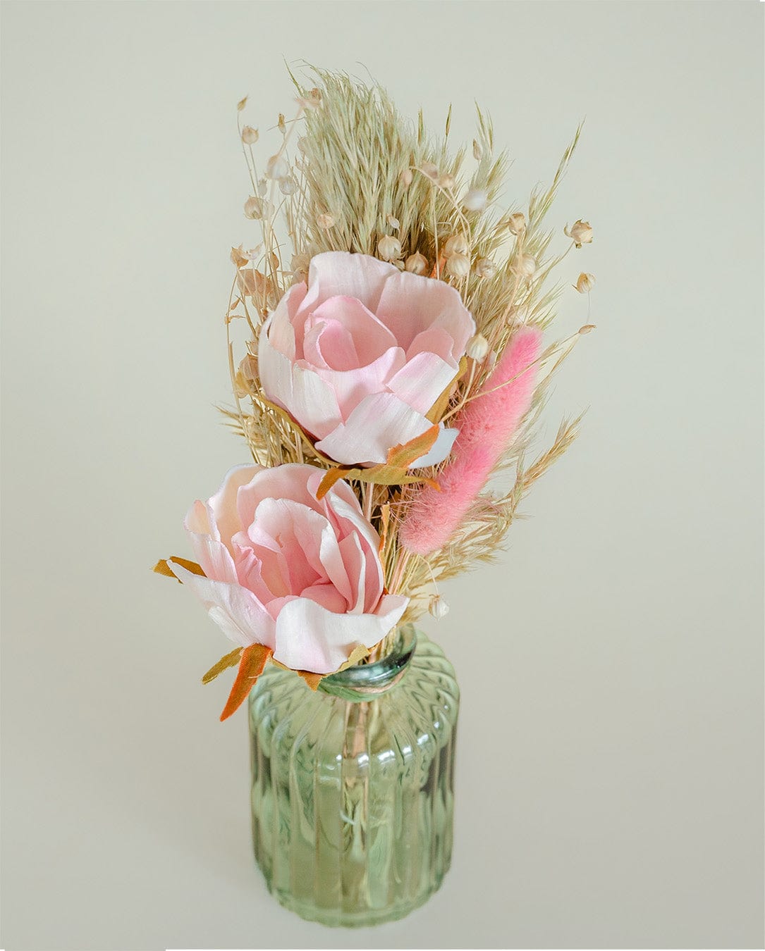 Aurora - Dried Flowers Bouqet in Glass Vase