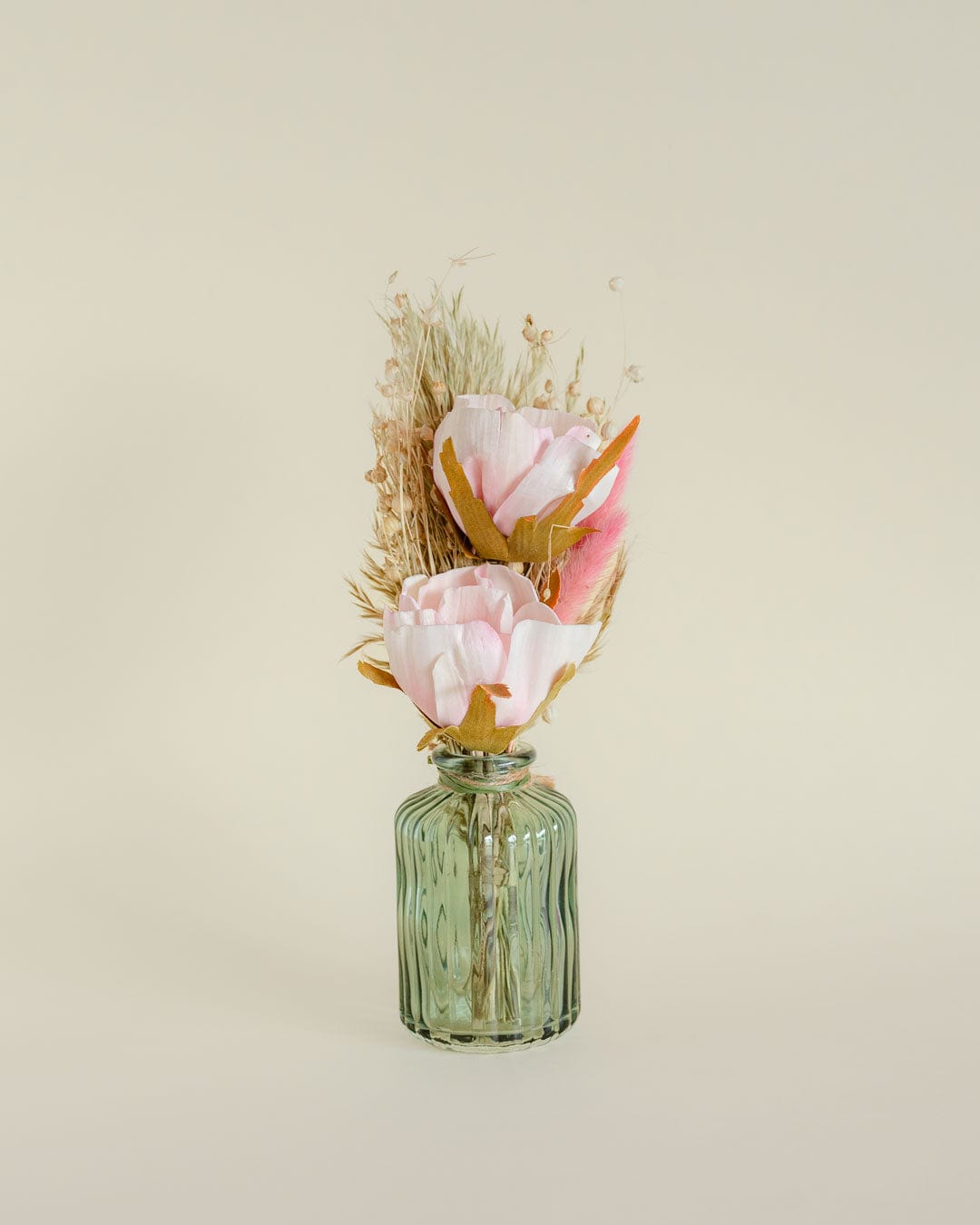 Aurora - Dried Flowers Bouqet in Glass Vase