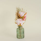 Aurora - Dried Flowers Bouqet in Glass Vase