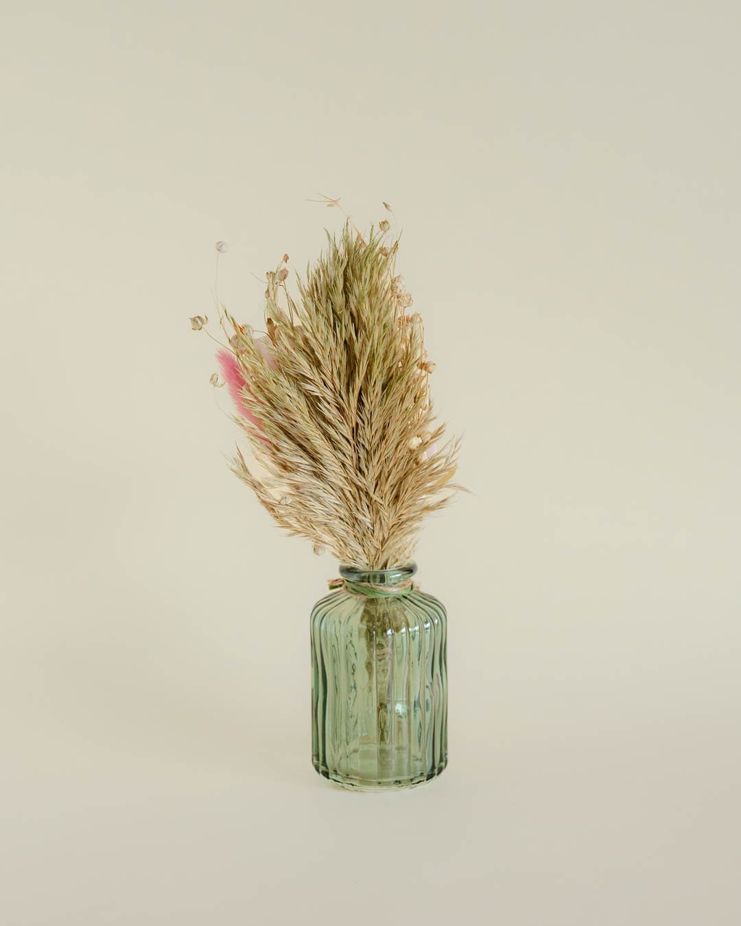 Aurora - Dried Flowers Bouqet in Glass Vase