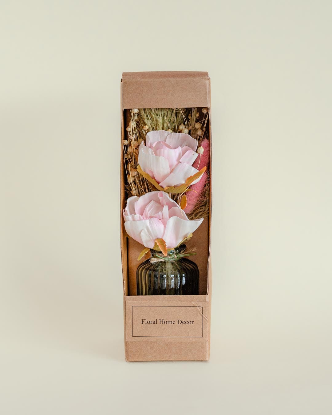 Aurora - Dried Flowers Bouqet in Glass Vase