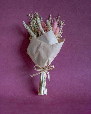 Aurora Natural Dried Flowers Bouquet - 30cm