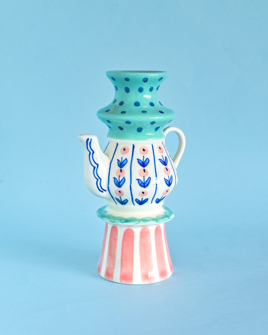 Ava Handpainted Candle Holder