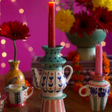 Ava Handpainted Candle Holder