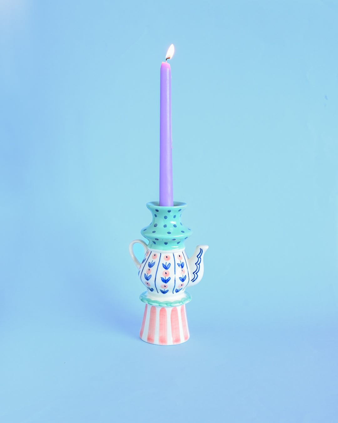 Ava Handpainted Candle Holder