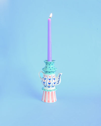 Ava Handpainted Candle Holder