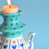 Ava Handpainted Candle Holder
