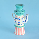 Ava Handpainted Candle Holder
