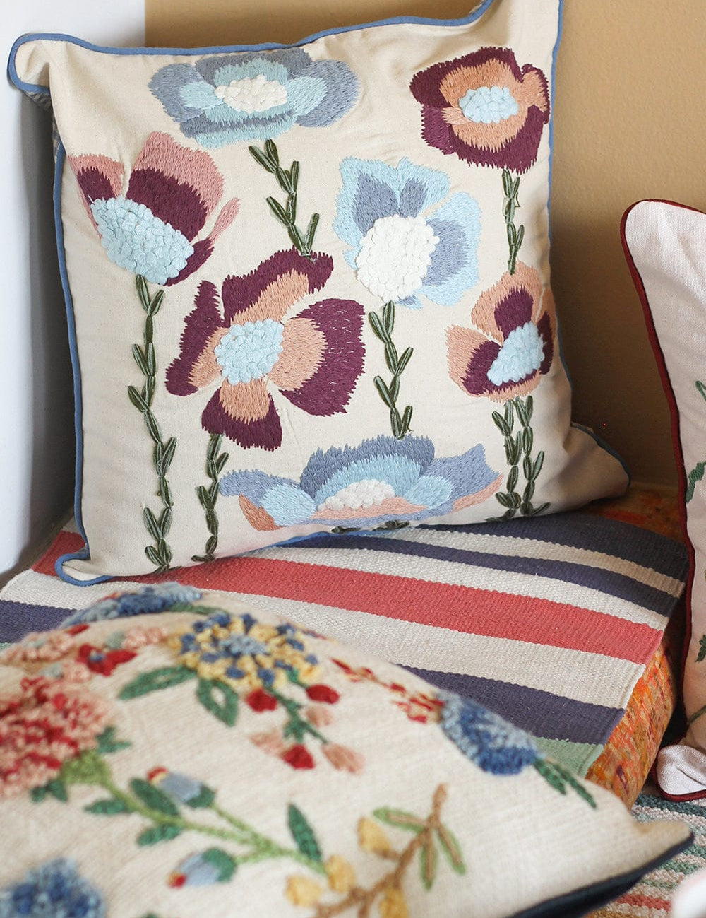Aza Embroidered Cushion Cover