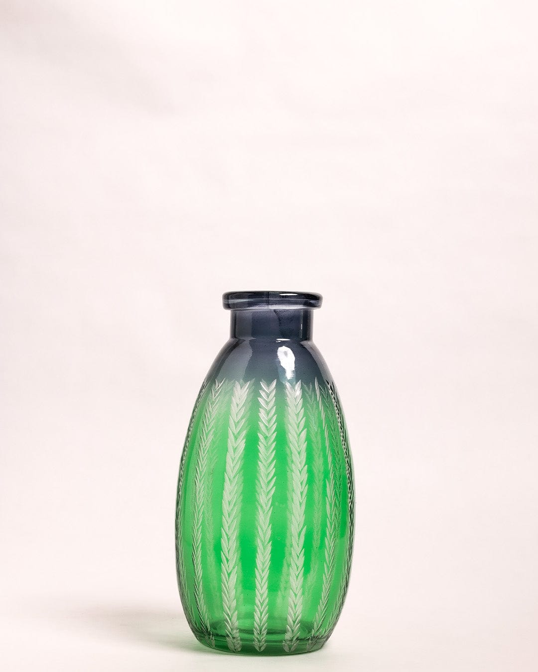 Aza Etched Glass Vase