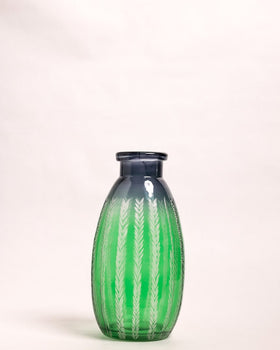 Aza Etched Glass Vase