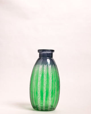 Aza Etched Glass Vase