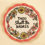 Badass Handpainted Stoneware Wall Plate