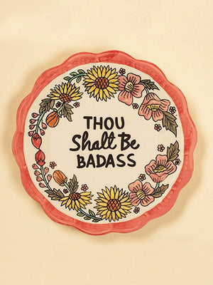 Badass Handpainted Stoneware Wall Plate