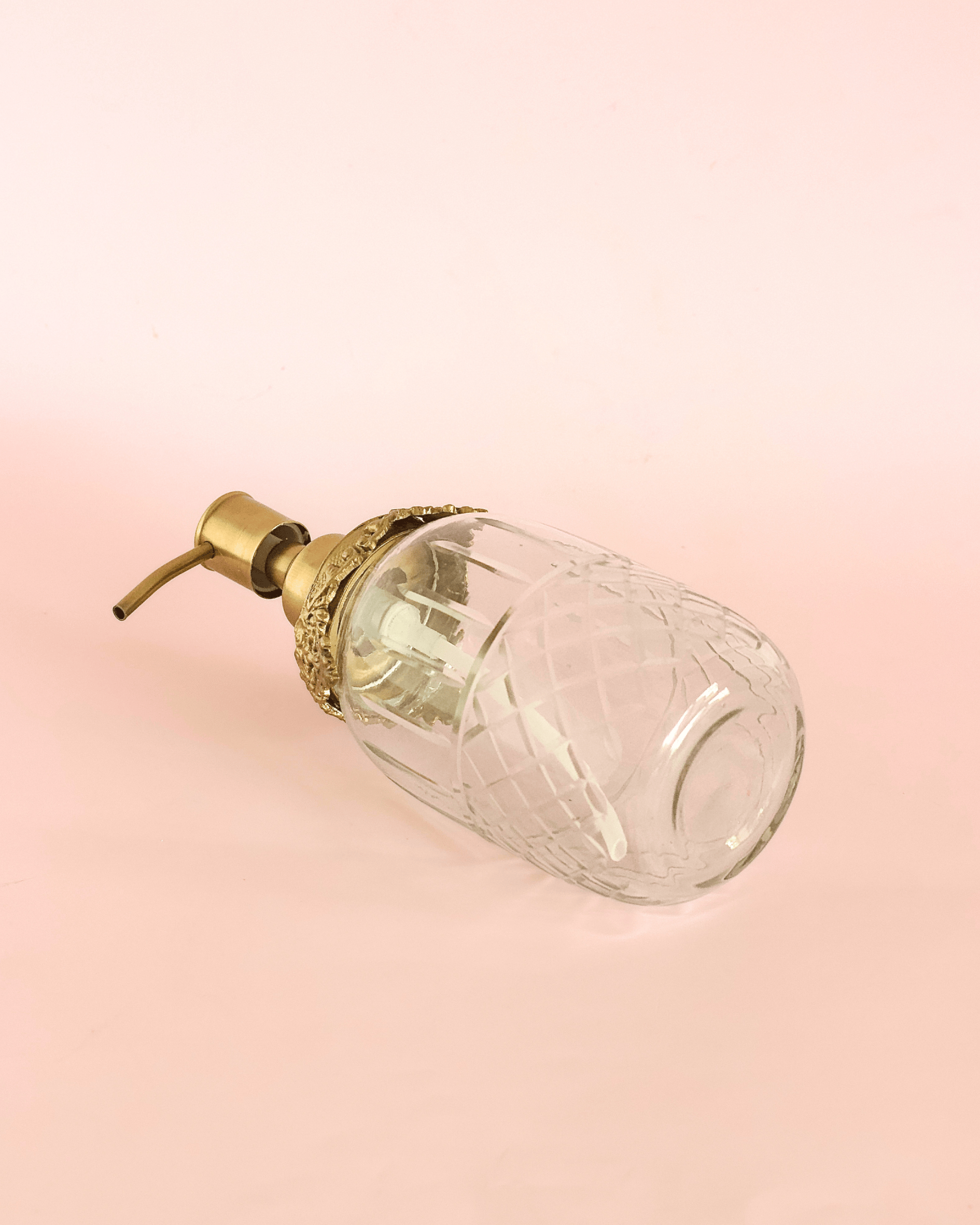 bathware Hearth Brass & Glass Dispenser