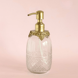bathware Hearth Brass & Glass Dispenser