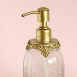 bathware Hearth Brass & Glass Dispenser