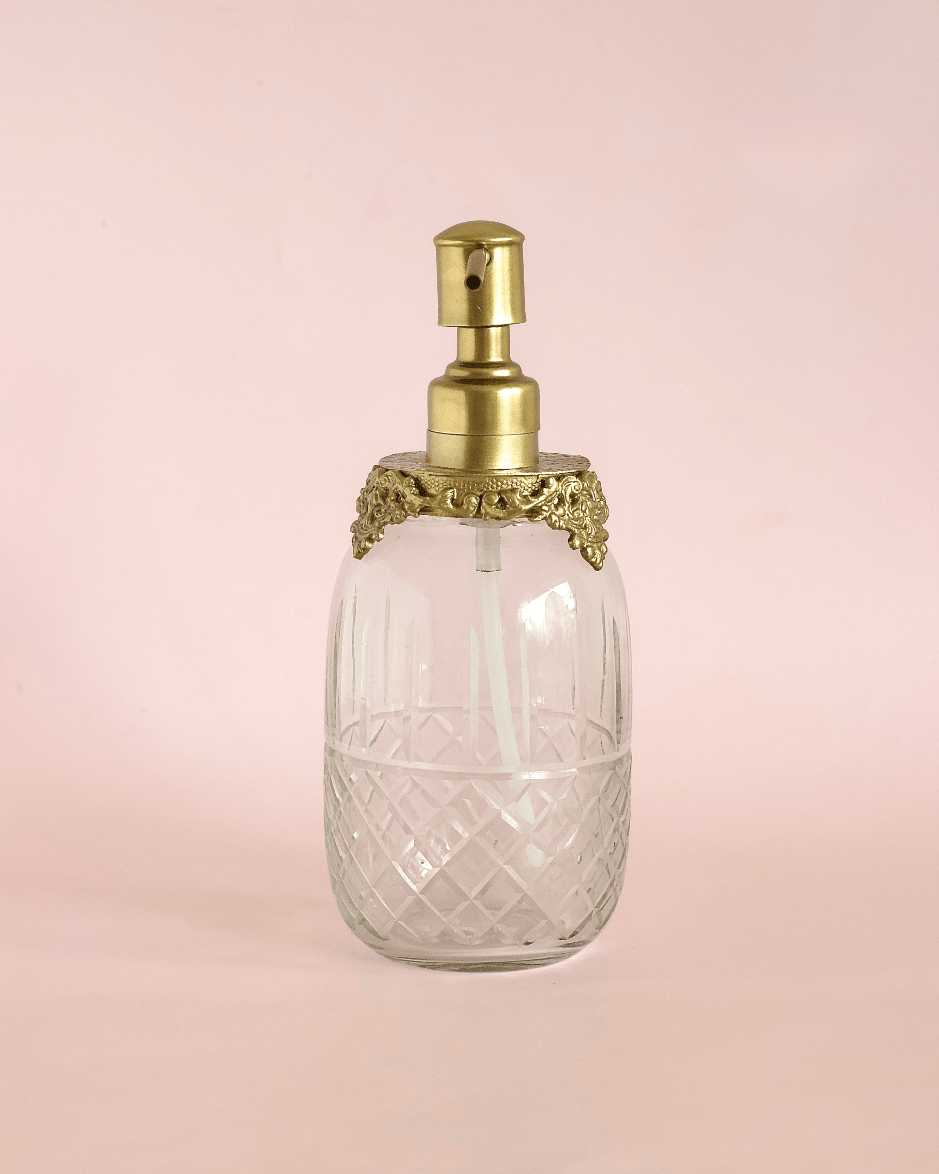 bathware Hearth Brass & Glass Dispenser