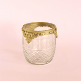 bathware Hearth Brass & Glass Holder