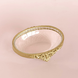 bathware Hearth Brass & Glass Soap Dish