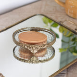 bathware Hearth Brass & Glass Soap Dish