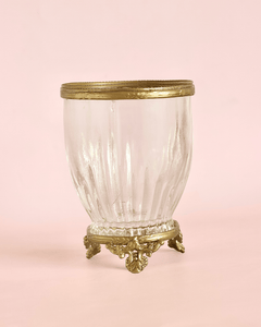 bathware Vesper Brass & Glass Holder