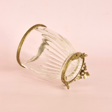 bathware Vesper Brass & Glass Holder