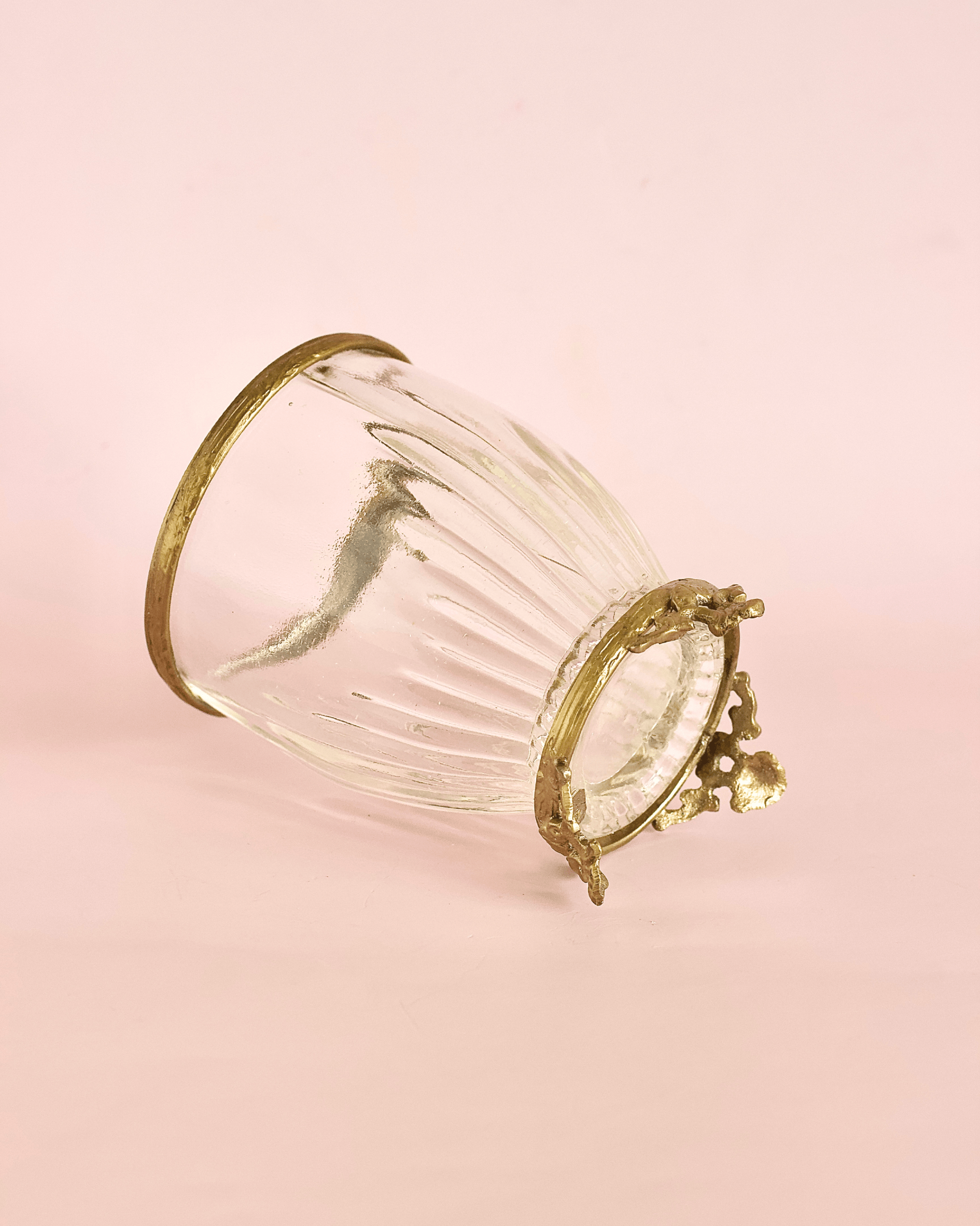 bathware Vesper Brass & Glass Holder