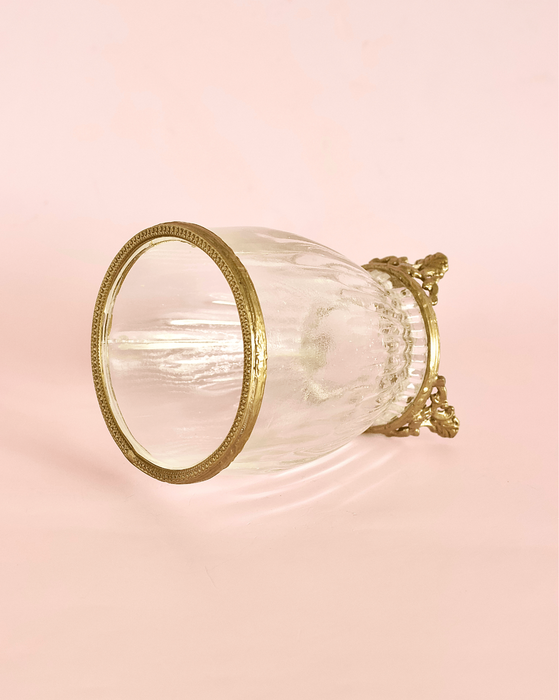 bathware Vesper Brass & Glass Holder