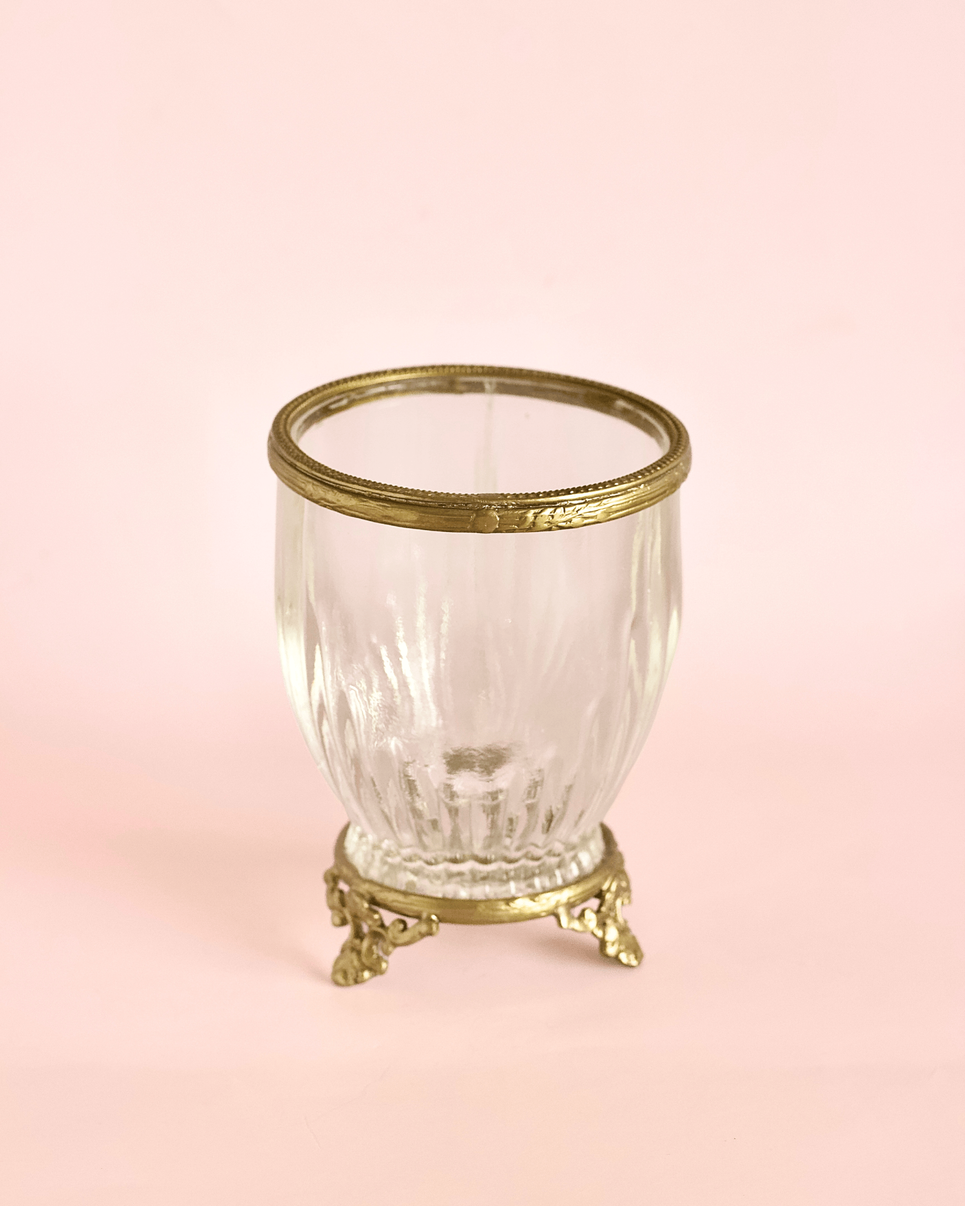 bathware Vesper Brass & Glass Holder
