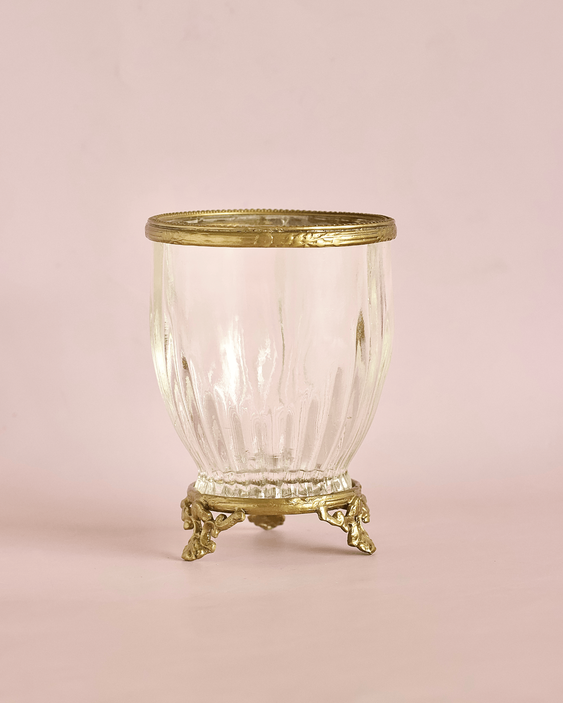 bathware Vesper Brass & Glass Holder