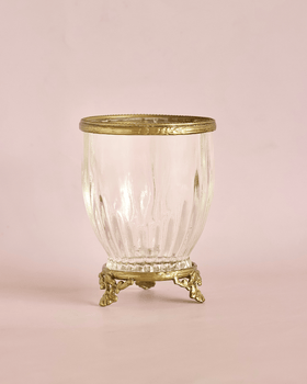 bathware Vesper Brass & Glass Holder