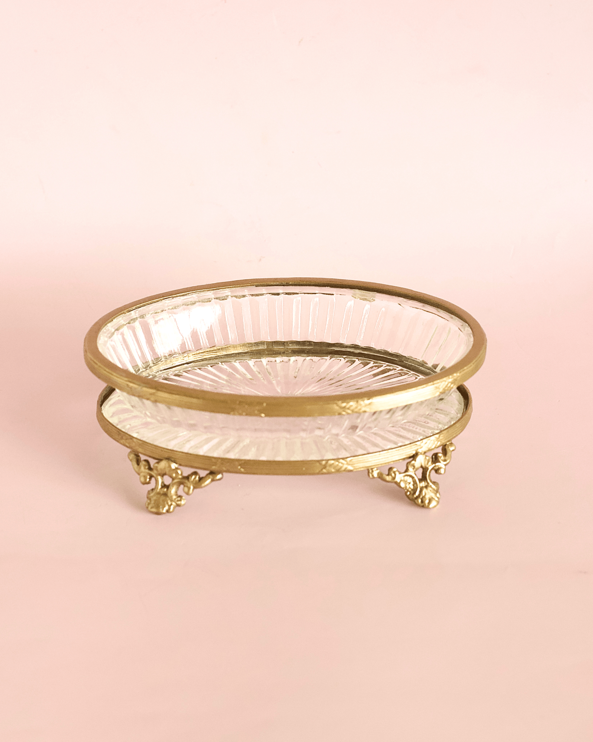 bathware Vesper Brass & Glass Soap Dish